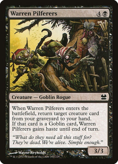 Image for Warren Pilferers (103) (Modern Masters) - Magic: The Gathering