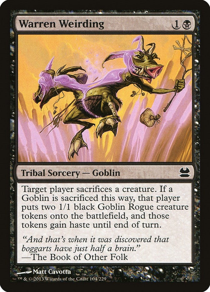 Image for Warren Weirding (104) (Modern Masters) - Magic: The Gathering