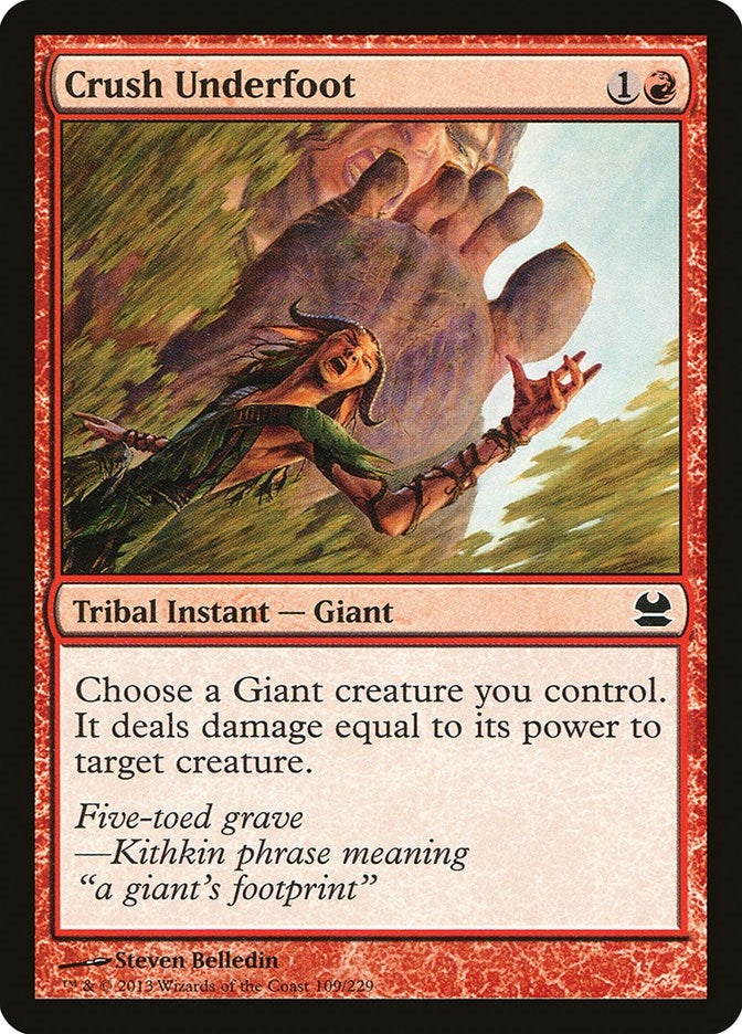 Image for Crush Underfoot (109) (Modern Masters) - Magic: The Gathering