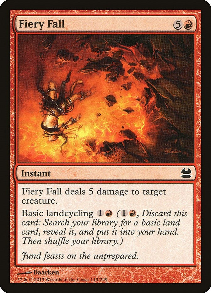 Image for Fiery Fall (113) (Modern Masters) - Magic: The Gathering