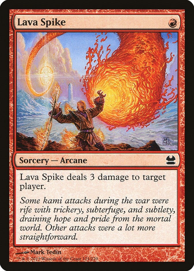 Image for Lava Spike (121) (Modern Masters) - Magic: The Gathering