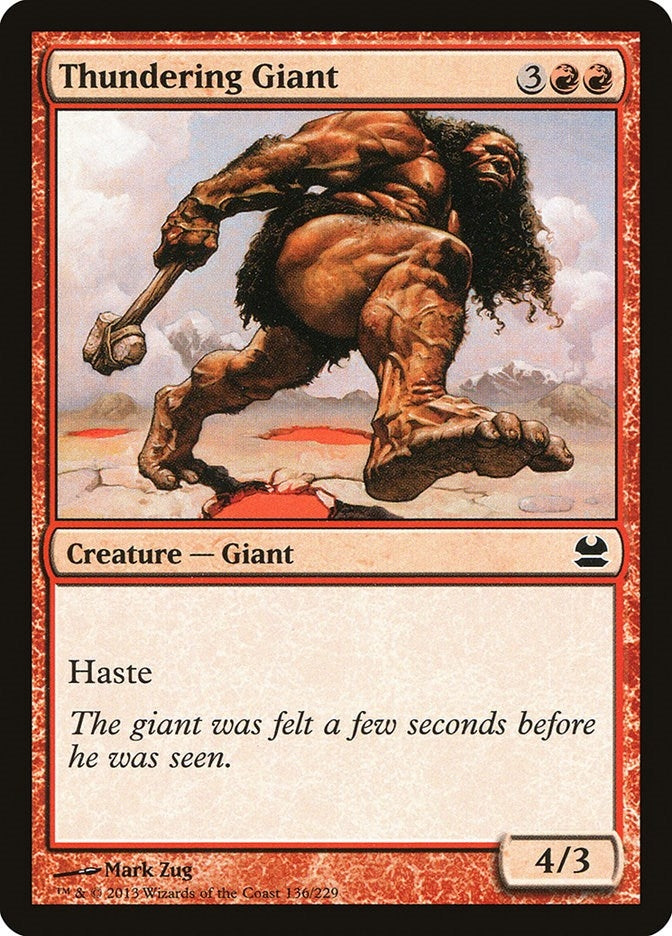 Image for Thundering Giant (136) (Modern Masters) - Magic: The Gathering