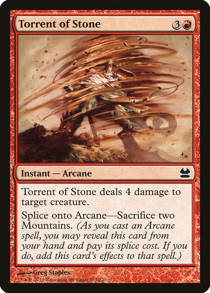Image for Torrent of Stone (137) (Modern Masters) - Magic: The Gathering