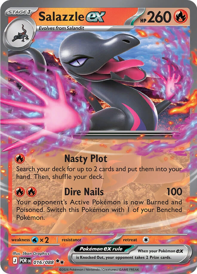 Image for Salazzle ex (016/088) (ME03: Perfect Order) - Pokemon