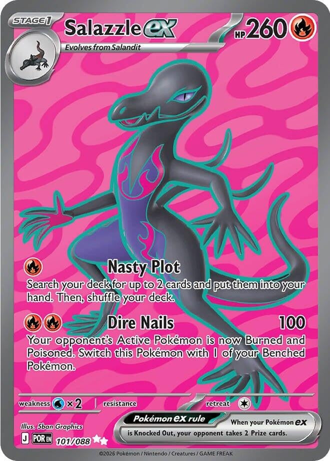 Image for Salazzle ex (101/088) (ME03: Perfect Order) - Pokemon