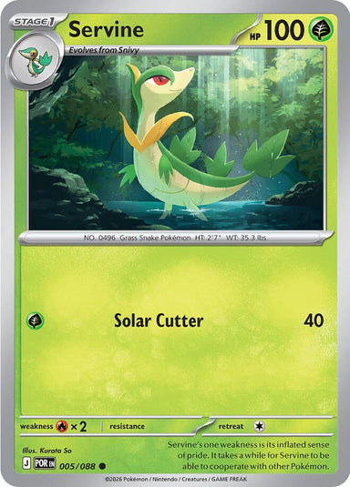 Image for Servine (005/088) (ME03: Perfect Order) - Pokemon