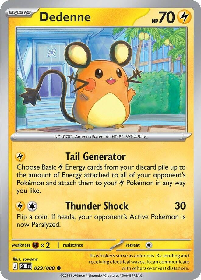 Image for Dedenne (029/088) (ME03: Perfect Order) - Pokemon