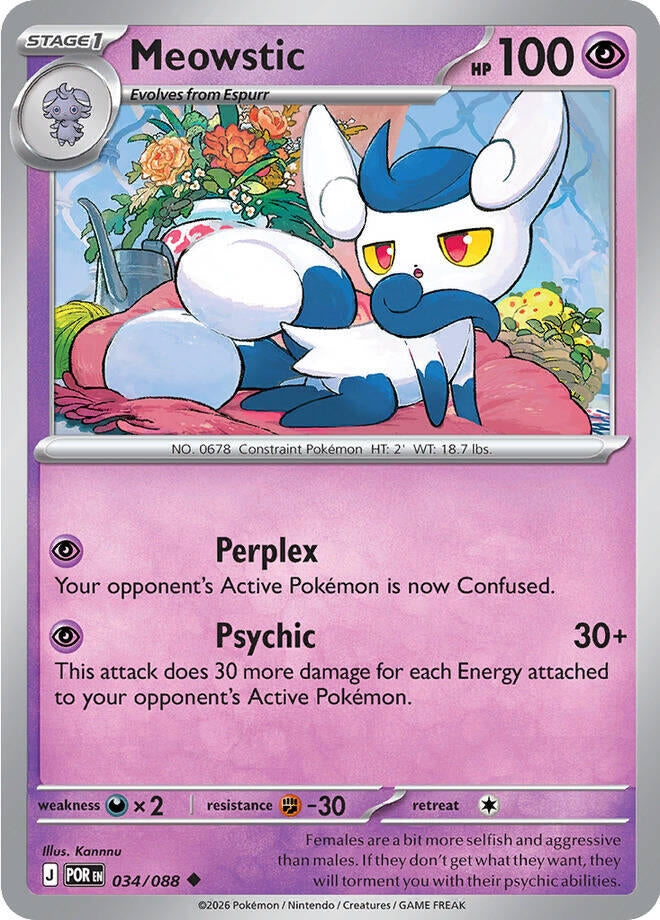Image for Meowstic (034/088) (ME03: Perfect Order) - Pokemon