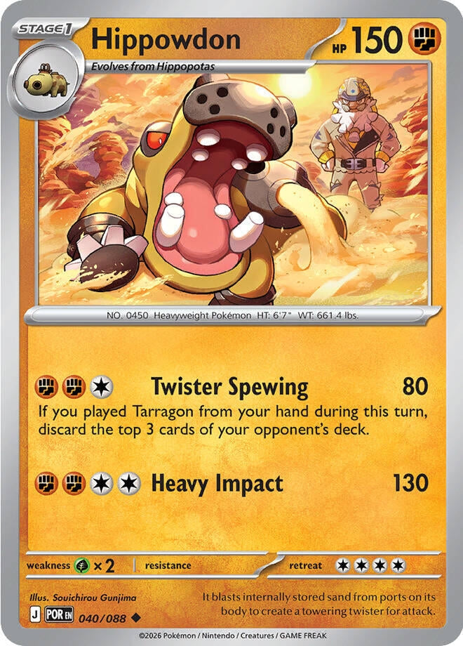 Image for Hippowdon (040/088) (ME03: Perfect Order) - Pokemon