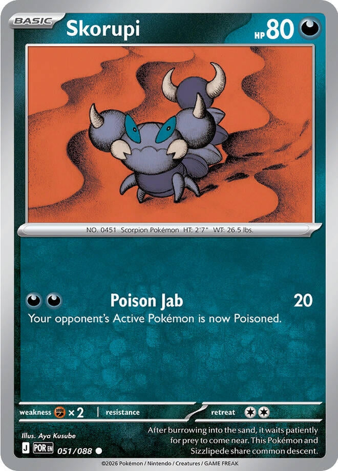 Image for Skorupi (051/088) (ME03: Perfect Order) - Pokemon