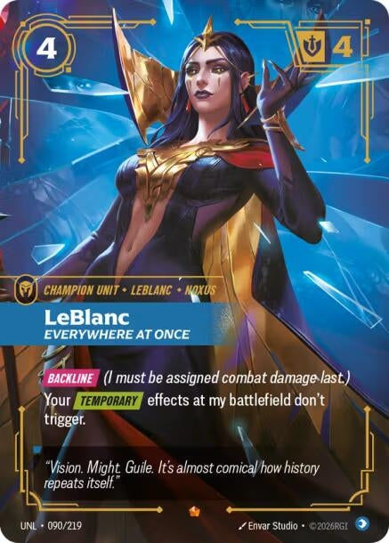 Image for LeBlanc - Everywhere At Once (090/219) (Unleashed) - Riftbound: League of Legends Trading Card Game