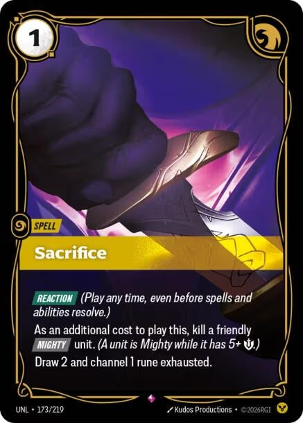 Image for Sacrifice (173/219) (Unleashed) - Riftbound: League of Legends Trading Card Game