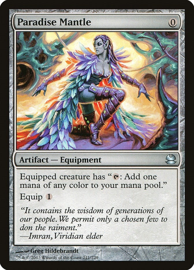 Image for Paradise Mantle (211) (Modern Masters) - Magic: The Gathering
