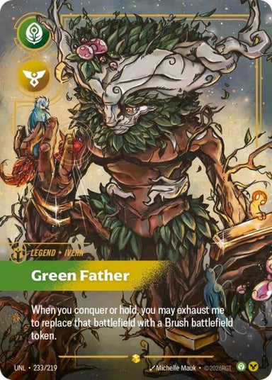 Image for Ivern - Green Father (Overnumbered) (233/219) (Unleashed) - Riftbound: League of Legends Trading Card Game