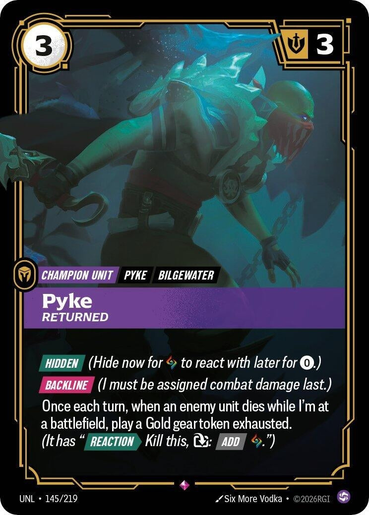 Image for Pyke - Returned (145/219) (Unleashed) - Riftbound: League of Legends Trading Card Game