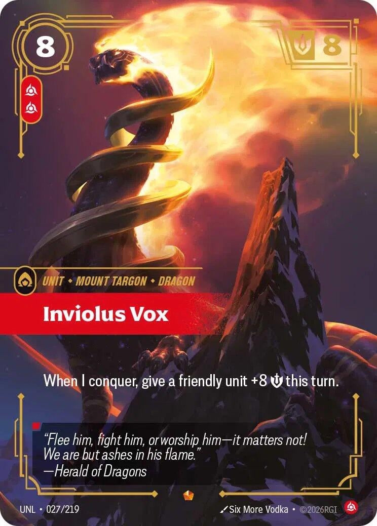 Image for Inviolus Vox (027/219) (Unleashed) - Riftbound: League of Legends Trading Card Game