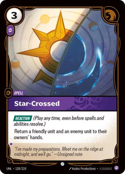 Image for Star-Crossed (128/219) (Unleashed) - Riftbound: League of Legends Trading Card Game