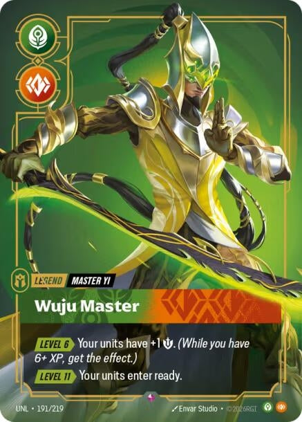 Image for Master Yi - Wuju Master (191/219) (Unleashed) - Riftbound: League of Legends Trading Card Game