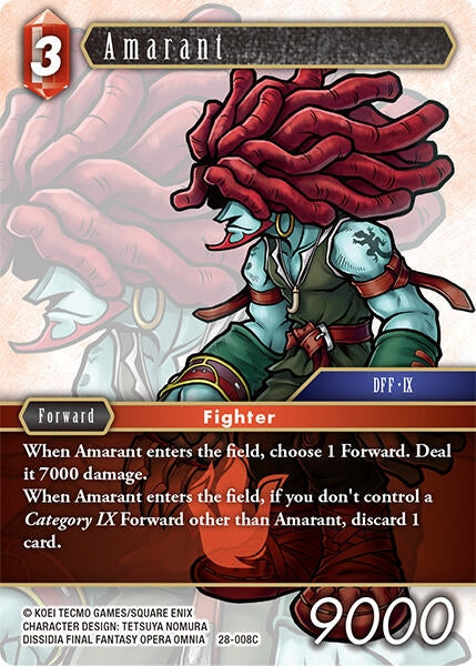 Image for Amarant (28-008C) (Dreamlike Oceans) - Final Fantasy TCG