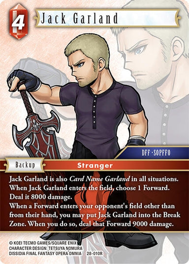 Image for Jack Garland (28-010R) (Dreamlike Oceans) - Final Fantasy TCG