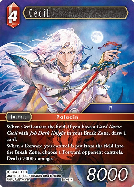 Image for Cecil (28-011H) (Dreamlike Oceans) - Final Fantasy TCG