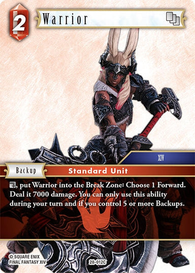Image for Warrior (28-012C) (Dreamlike Oceans) - Final Fantasy TCG
