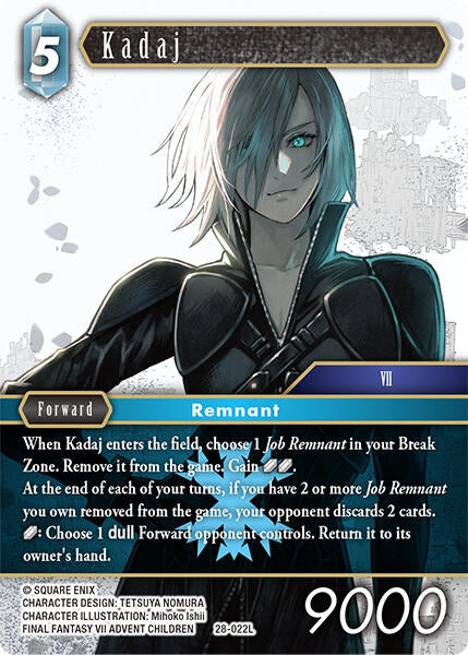 Image for Kadaj (28-022L) (Dreamlike Oceans) - Final Fantasy TCG