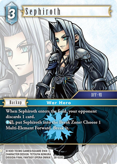 Image for Sephiroth (28-033C) (Dreamlike Oceans) - Final Fantasy TCG