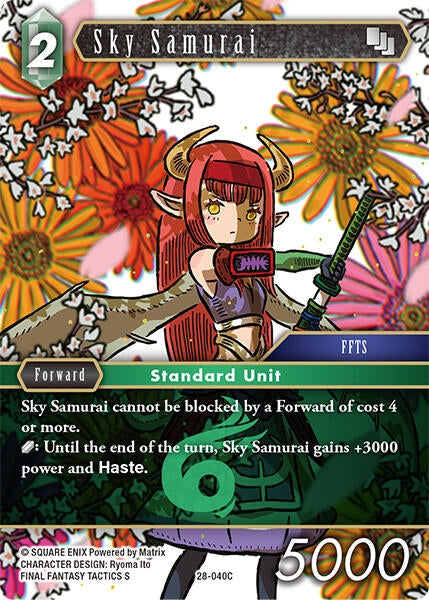 Image for Sky Samurai (28-040C) (Dreamlike Oceans) - Final Fantasy TCG