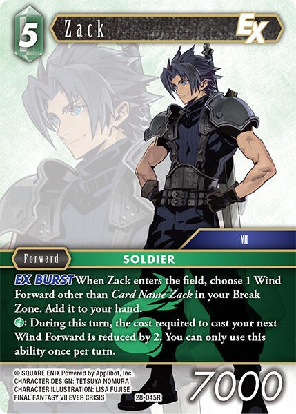 Image for Zack EX (28-045R) (Dreamlike Oceans) - Final Fantasy TCG
