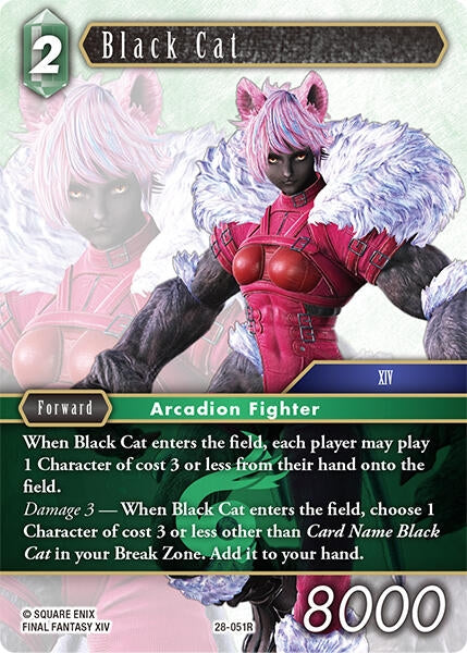 Image for Black Cat (28-051R) (Dreamlike Oceans) - Final Fantasy TCG