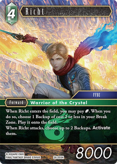 Image for Richt (28-055H) (Dreamlike Oceans) - Final Fantasy TCG