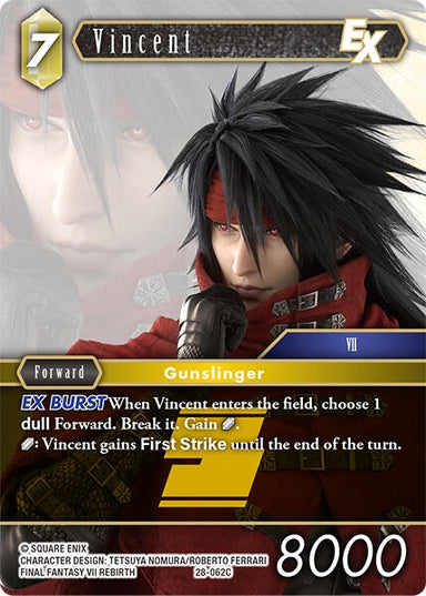 Image for Vincent EX (28-062C) (Dreamlike Oceans) - Final Fantasy TCG