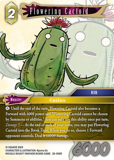 Image for Flowering Cactoid (28-068R) (Dreamlike Oceans) - Final Fantasy TCG