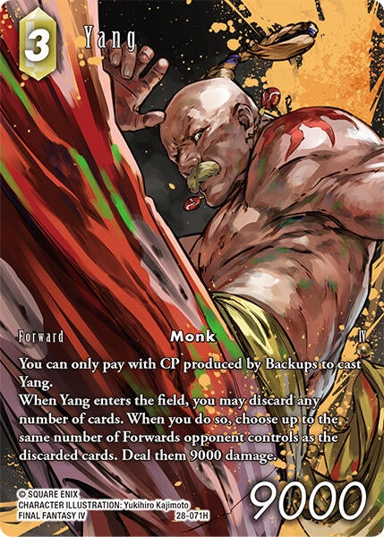 Image for Yang (Full Art) (28-071H) (Dreamlike Oceans) - Final Fantasy TCG