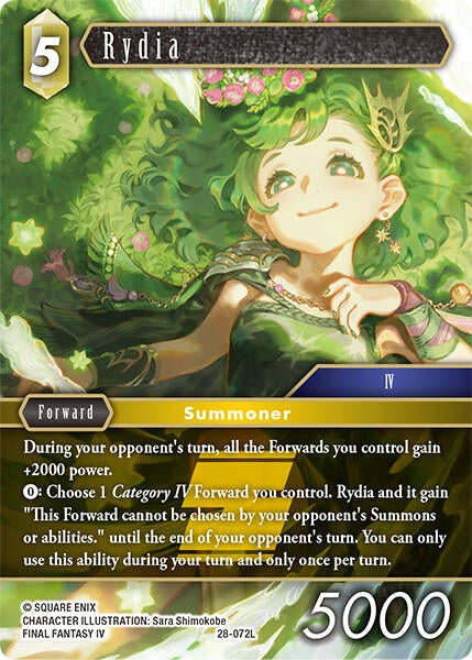 Image for Rydia (28-072L) (Dreamlike Oceans) - Final Fantasy TCG