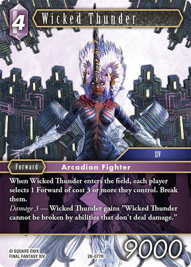 Image for Wicked Thunder (28-077R) (Dreamlike Oceans) - Final Fantasy TCG