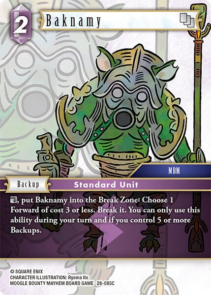 Image for Baknamy (28-085C) (Dreamlike Oceans) - Final Fantasy TCG