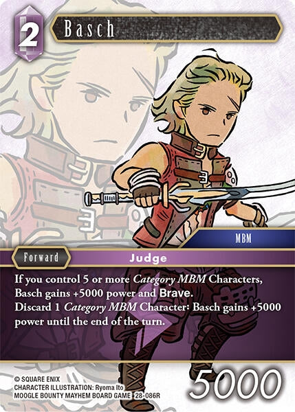 Image for Basch (28-086R) (Dreamlike Oceans) - Final Fantasy TCG