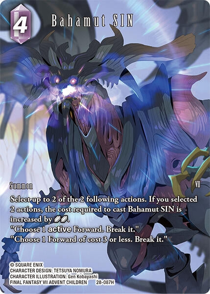 Image for Bahamut SIN (Full Art) (28-087H) (Dreamlike Oceans) - Final Fantasy TCG