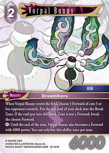 Image for Vorpal Bunny (28-091R) (Dreamlike Oceans) - Final Fantasy TCG