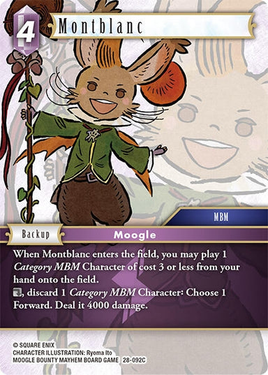 Image for Montblanc (28-092C) (Dreamlike Oceans) - Final Fantasy TCG