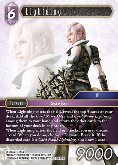 Image for Lightning (28-093H) (Dreamlike Oceans) - Final Fantasy TCG