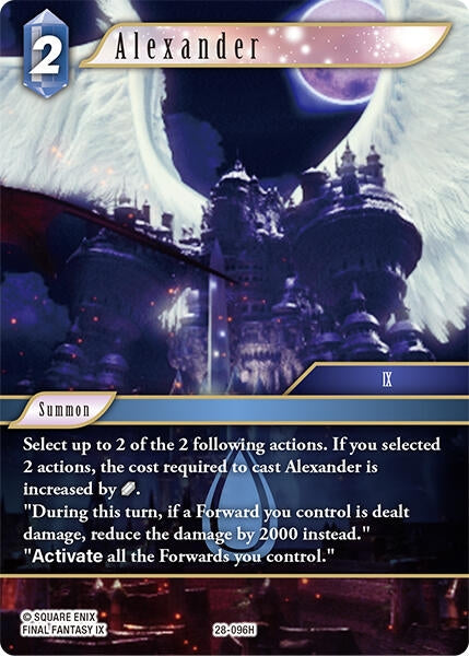 Image for Alexander (28-096H) (Dreamlike Oceans) - Final Fantasy TCG