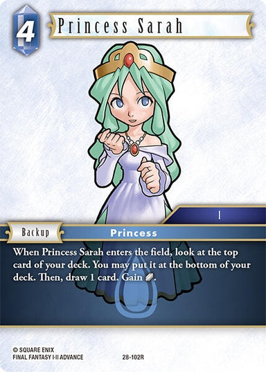 Image for Princess Sarah (28-102R) (Dreamlike Oceans) - Final Fantasy TCG