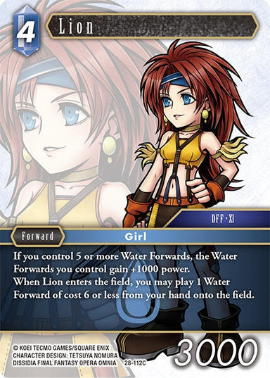 Image for Lion (28-112C) (Dreamlike Oceans) - Final Fantasy TCG