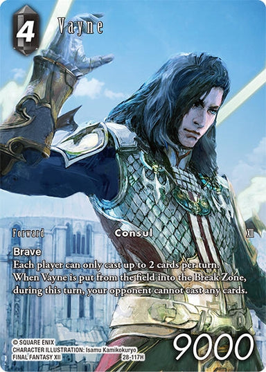Image for Vayne (Full Art) (28-117H) (Dreamlike Oceans) - Final Fantasy TCG