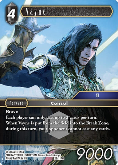 Image for Vayne (28-117H) (Dreamlike Oceans) - Final Fantasy TCG