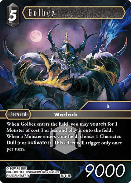 Image for Golbez (28-118L) (Dreamlike Oceans) - Final Fantasy TCG