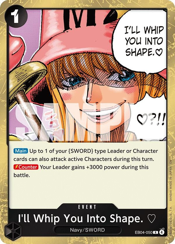 Image for I'll Whip You Into Shape. (EB04-050) (Adventure on Kami's Island) - One Piece Card Game